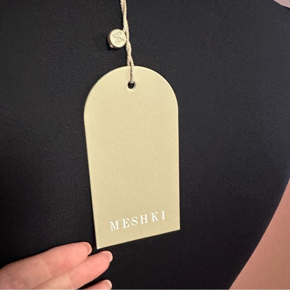 Meshki Midi Dresses Bea Cut Out Midi Dress Black – Womens size medium - Picture 9 of 12